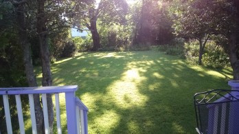 My backyard shul-away-from-shul.